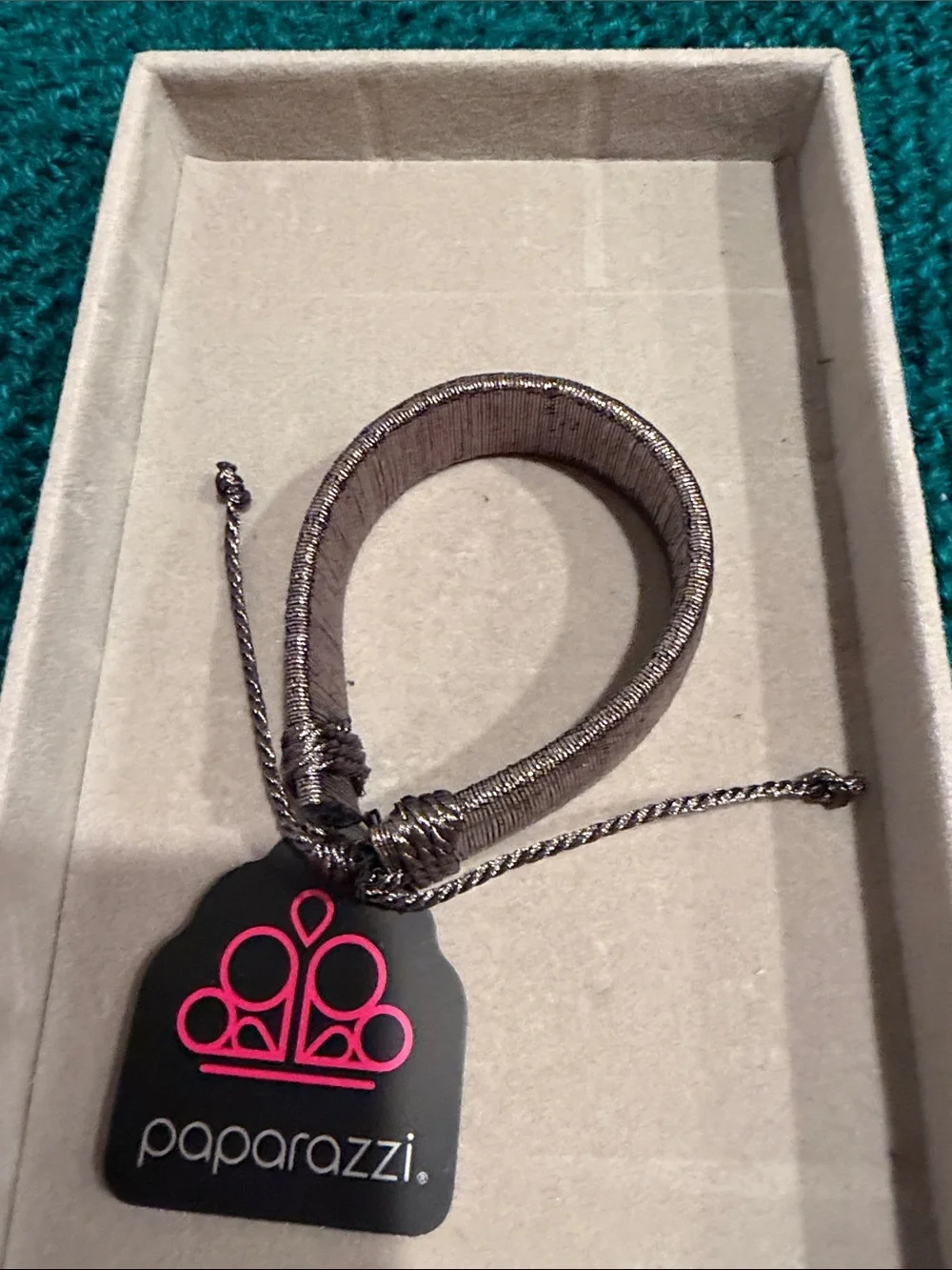 Paparazzi Shimmery Silver Wrap Bracelet